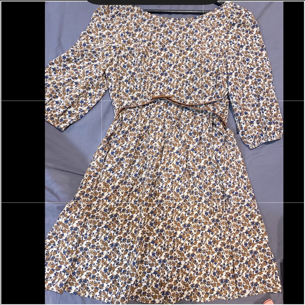 Vici fall dress 3/4 length sleeve size S